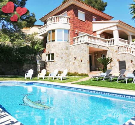 Villa con piscina en Calafell, alquiler vacacional